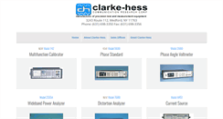 Desktop Screenshot of clarke-hess.com